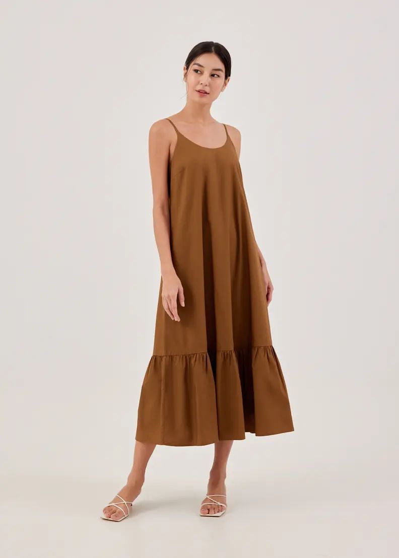 Philippa Cotton Ruffle Maxi Dress | Love, Bonito USA
