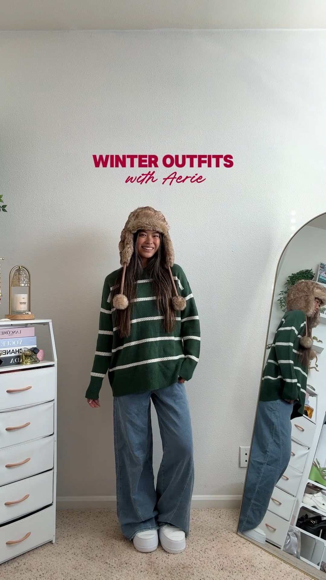 winter wardrobe with @Aerie ❄️⛸️☃️ All pieces linked in my LTK! #AerieREAL #AeriePartner #ad 

#LTKSeasonal #LTKHoliday #LTKootd