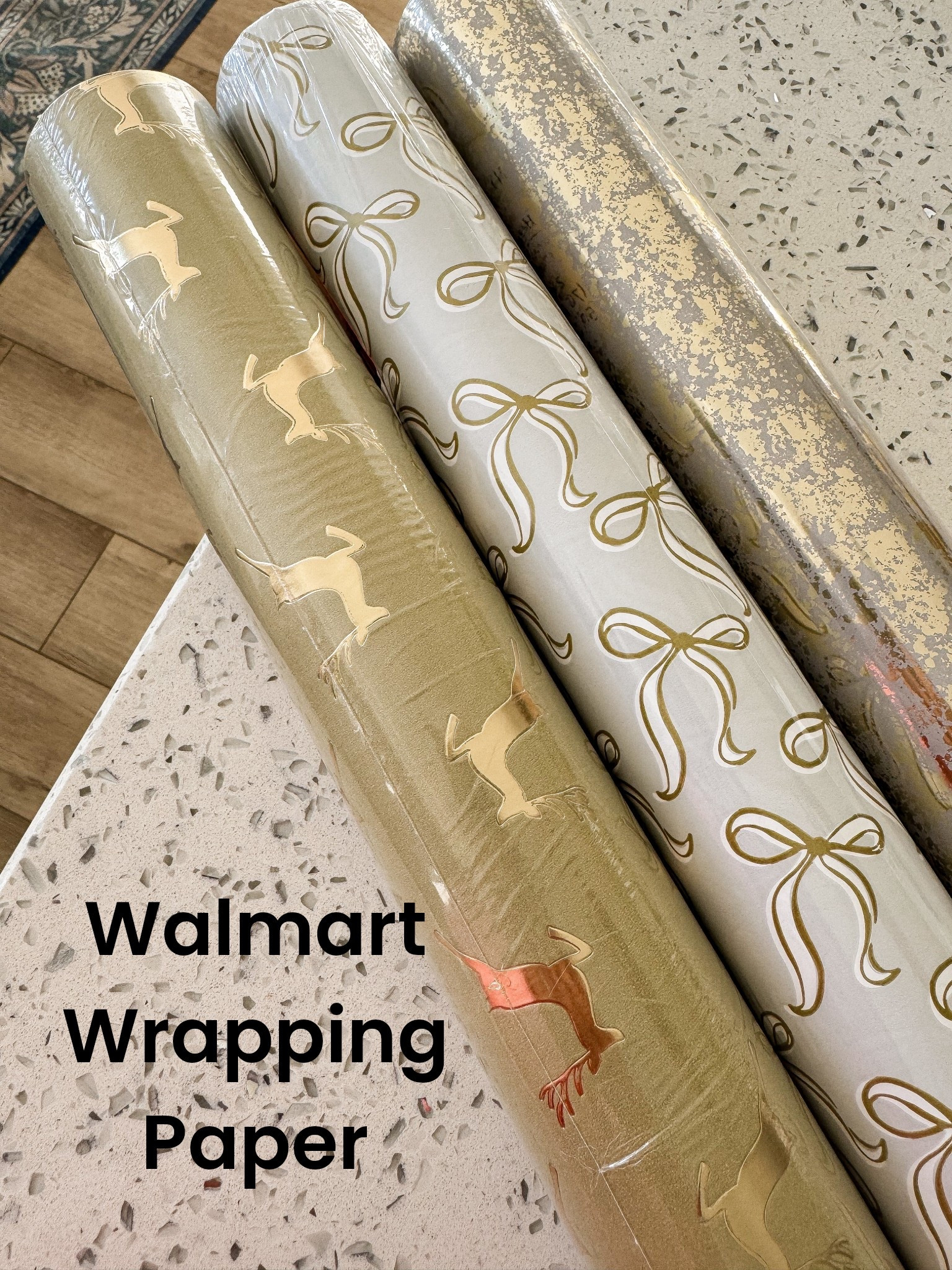 These Walmart wrapping paper finds are SO good this year 🤍✨ All of these designs are still fully stocked and available for shipping, which is such a win during the busy holiday season. The neutral tones, bows, and reindeer details make gifts look instantly elevated without spending a fortune.

I’m also linking the matching gift tags and the velvet ribbon I’m using to finish everything off — the easiest way to make simple wrapping look high-end and cohesive. Perfect for Christmas gifts, hostess gifts, and under-the-tree styling.

✨ What I love:
• Walmart wrapping paper – still in stock & ships
• Neutral + bow designs that feel classic and elevated
• Affordable but looks designer
• Paired with velvet ribbon + gift tags for a luxe finish

Everything is linked in LTK + Walmart 🎁

#WalmartFinds #WalmartHome #GiftWrapping #ChristmasWrapping #HolidayDecor #AffordableHoliday #WalmartChristmas #HolidayGifts #NeutralChristmas #GiftWrapIdeas #BudgetFriendly #LTKFinds
