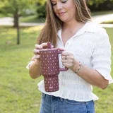 Simple Modern 40 fl oz Insulated Stainless Steel Trek Tumbler with Folding Straw Lid|Mauve Meadow | Walmart (US)