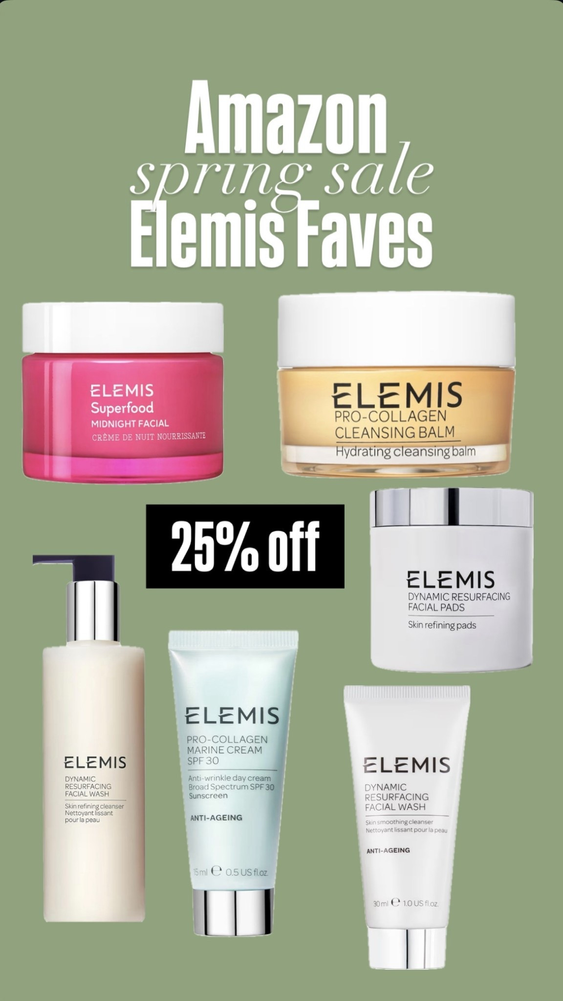 All of my Elemis favorites are on sale during Amazon spring sale! Everything is 25% off. I shared my personal saves down below. If there ever was a time to splurge, it is now! These products are so good!

#LTKgrwm #LTKselfcare #LTKmorningroutine