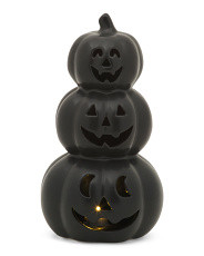 8.75in Led Earthen Triple Attached Jack O Lantern Pumpkins | Halloween | Marshalls | Marshalls