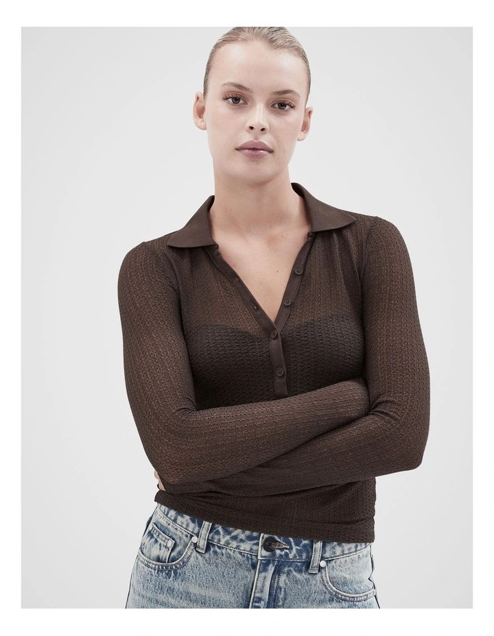 UnisonCollared Textured Top | Myer