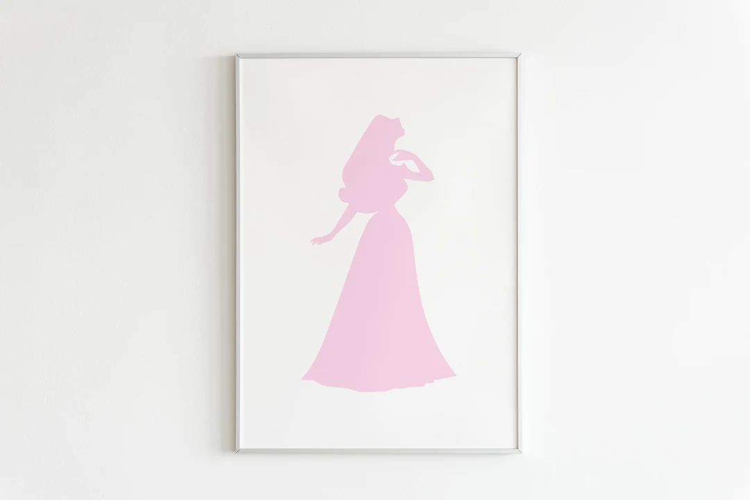 Princess Art Print Girls Nursery Sleeping Beauty Princess - Etsy | Etsy (US)