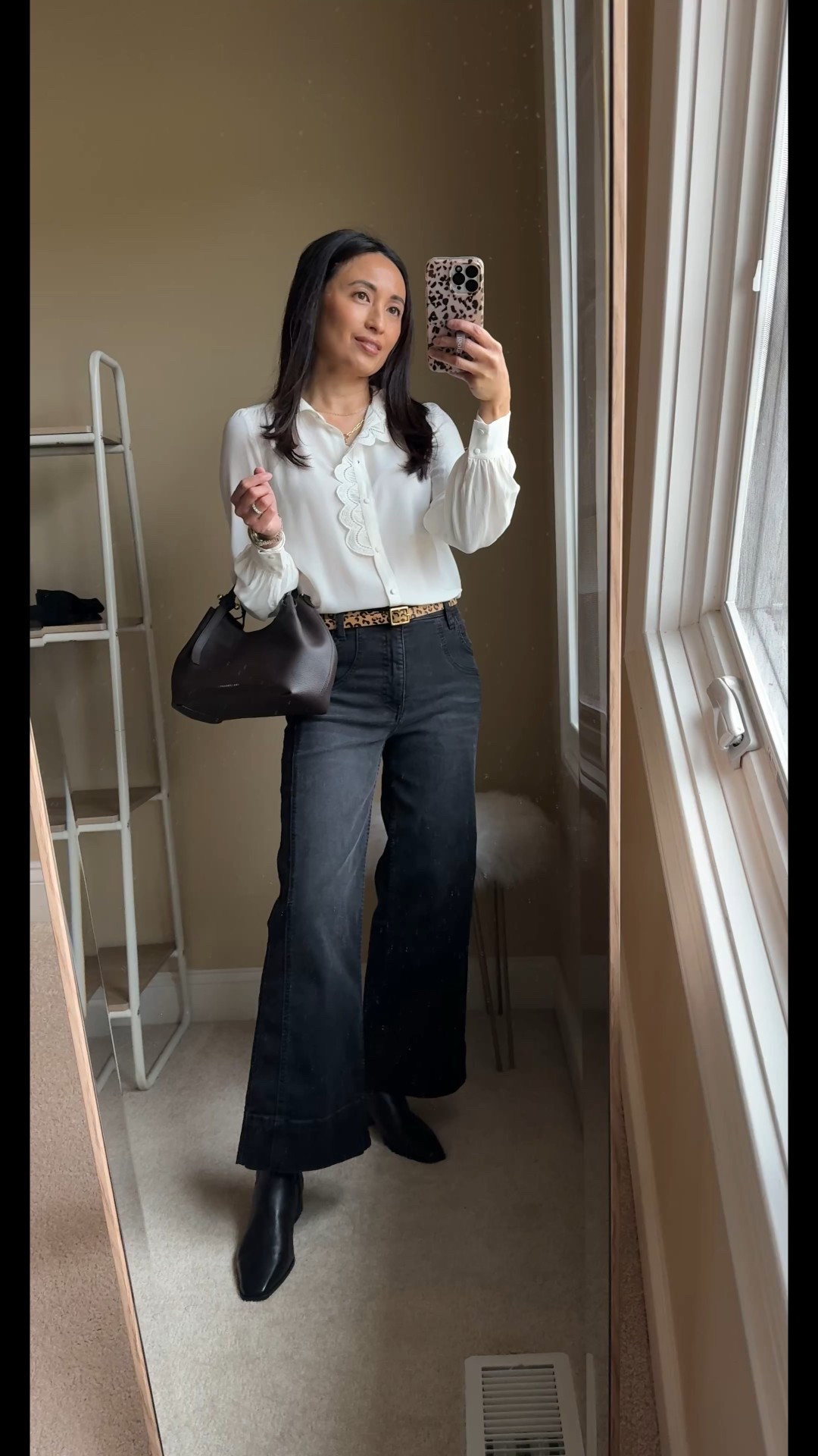 Black jeans: casual & dressy with the Meg High Rise Wide Leg from @kutfromthekloth #sponsored 
- I like black denim for its versatility to dress up or down. 
- Love the detailing on this particular pair. Good weight denim with stretch for comfort. 
- Size down for the most flattering fit due to the comfort stretch nature of the material. Wide range of sizing available with different lengths 


#LTKOver40 #LTKFindsUnder100