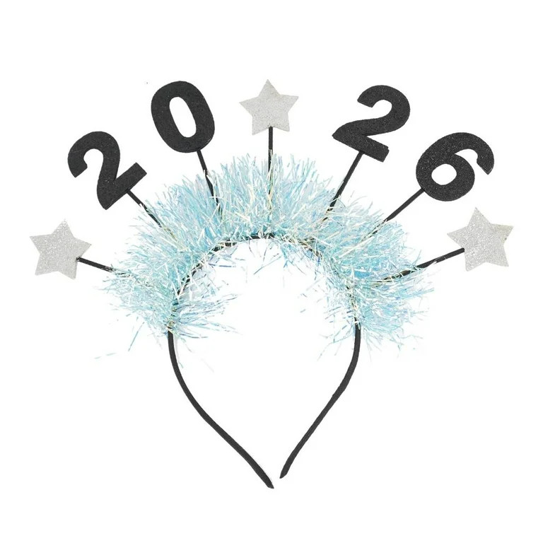 SDFGTstore New Year Eve Hat Hairbands Hair Accessories 2026 New Year Headbands for Women Men New ... | Walmart (US)