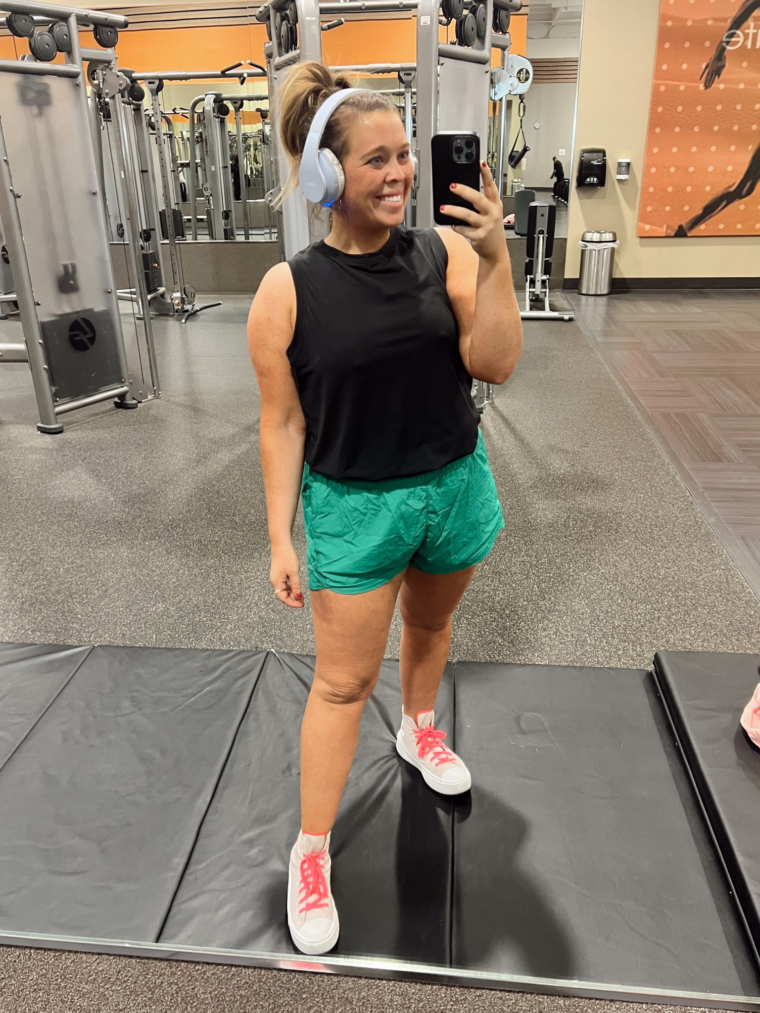 Target workout outfit. I’m in a size large for the muscle tank top in a size extra large in the women’s running shorts. Both come in multiple colors. 

#LTKcurves #LTKunder50 #LTKfit