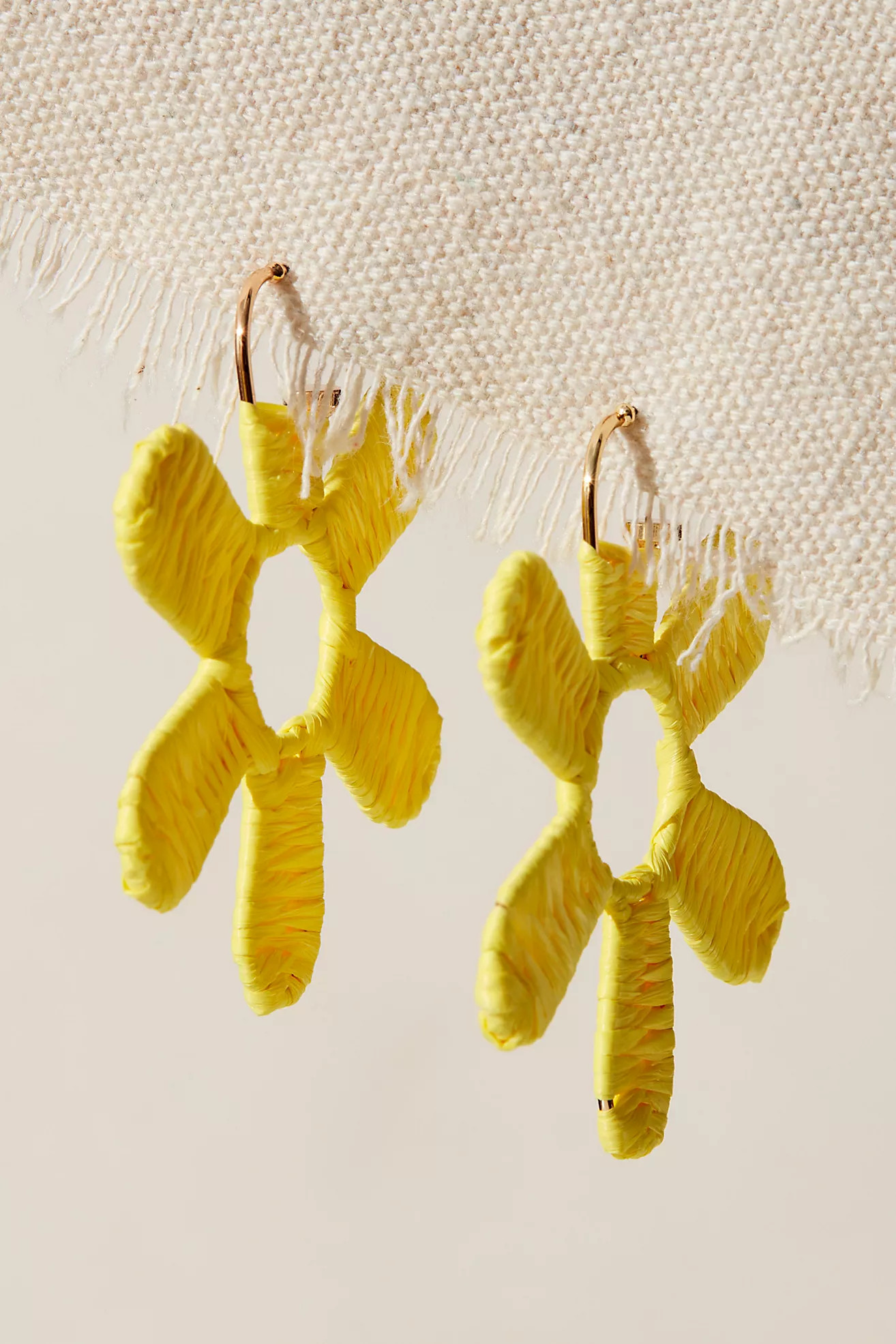 Wendy Woven Flower Hoops | Free People (Global - UK&FR Excluded)