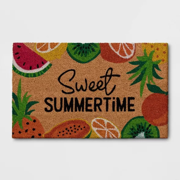 1'6"x2'6" 'Sweet Summertime' Fruit Doormat Natural - Sun Squad™ | Target