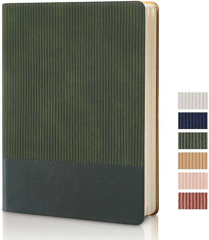 Lined Notebook Journal Notebooks for Work Hardcover Journaling 5.79"x8.27" A5 Leather Journals 21... | Amazon (US)