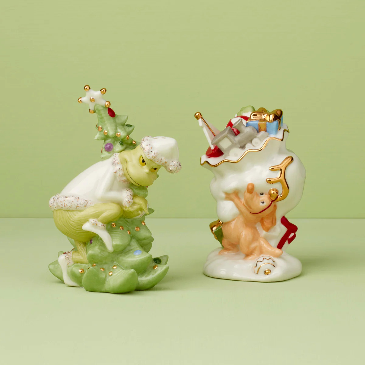 Merry Grinchmas Salt & Pepper Set | Lenox