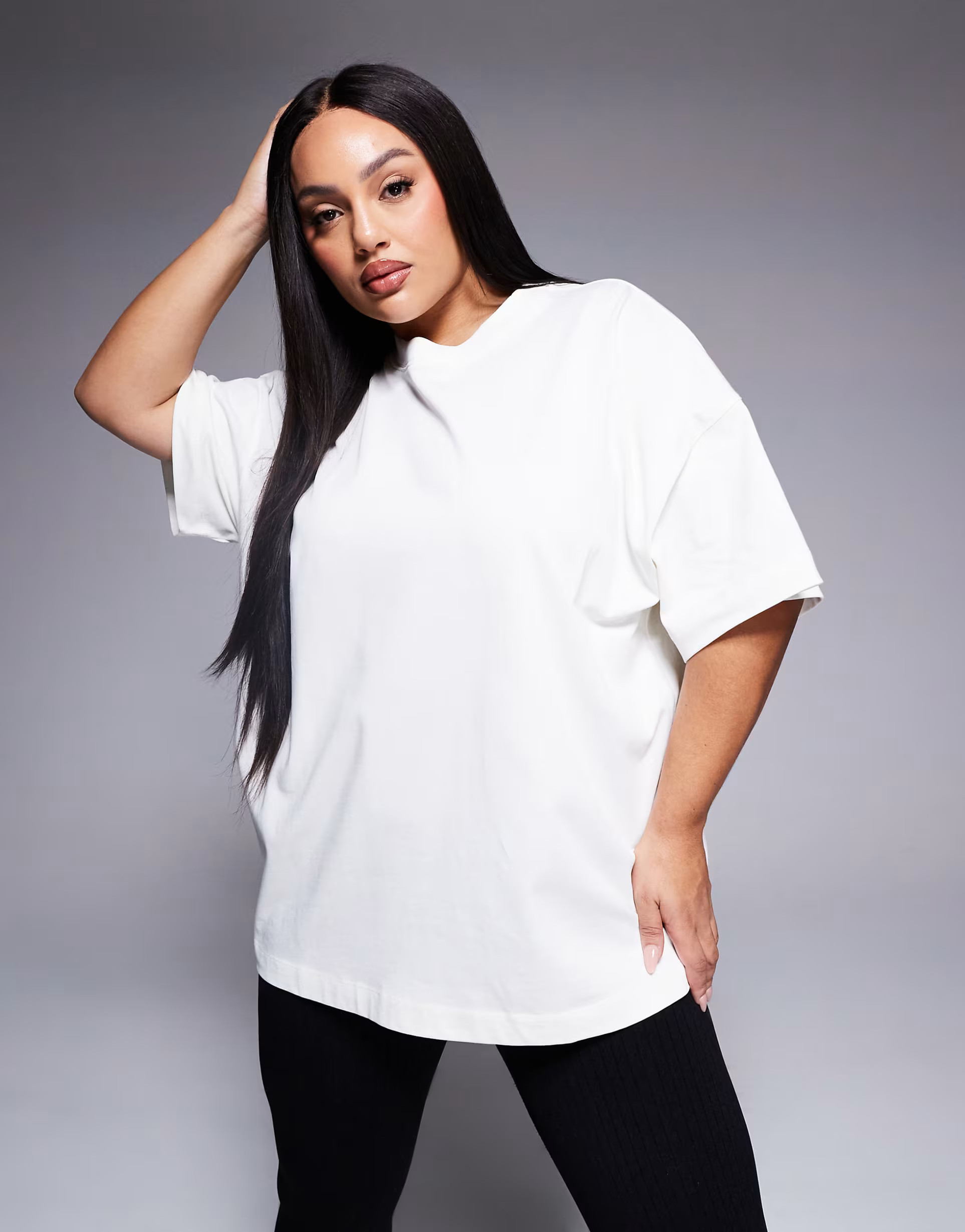 ASOS 4505 Curve – Icon – Kastenförmiges, schweres T-Shirt aus Baumwolle mit schnelltrocknend... | ASOS (Global)