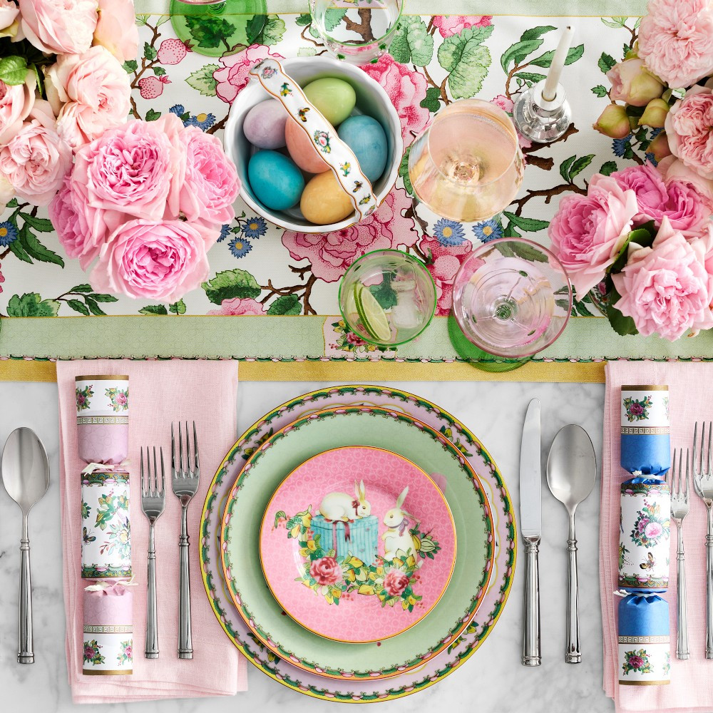 Famille Rose Bunny Appetitzer Plates | Williams-Sonoma