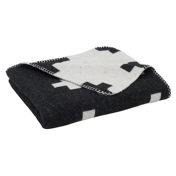Reversible Plus Sign Design Throw | Bed Bath & Beyond