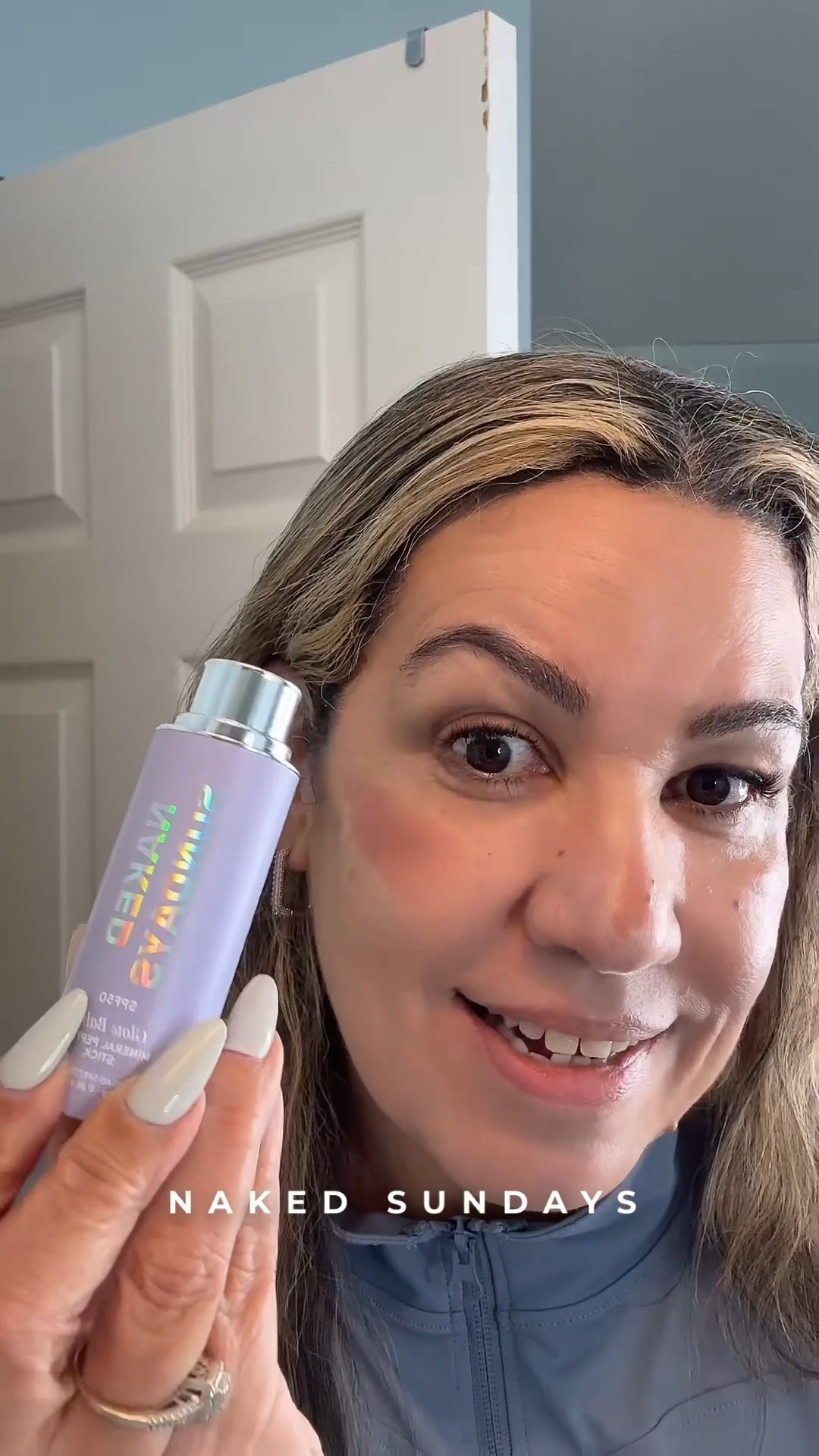 We discuss the Naked Sundays product, exploring its versatility as both a sunscreen and a blush, and demonstrate its unique gel-like powder texture without wearing makeup. #BeautyTips #SkincareTutorial #SunProtection #NakedSundays #MakeupHack

#LTKmorningroutine #LTKBeauty #LTKselfcare