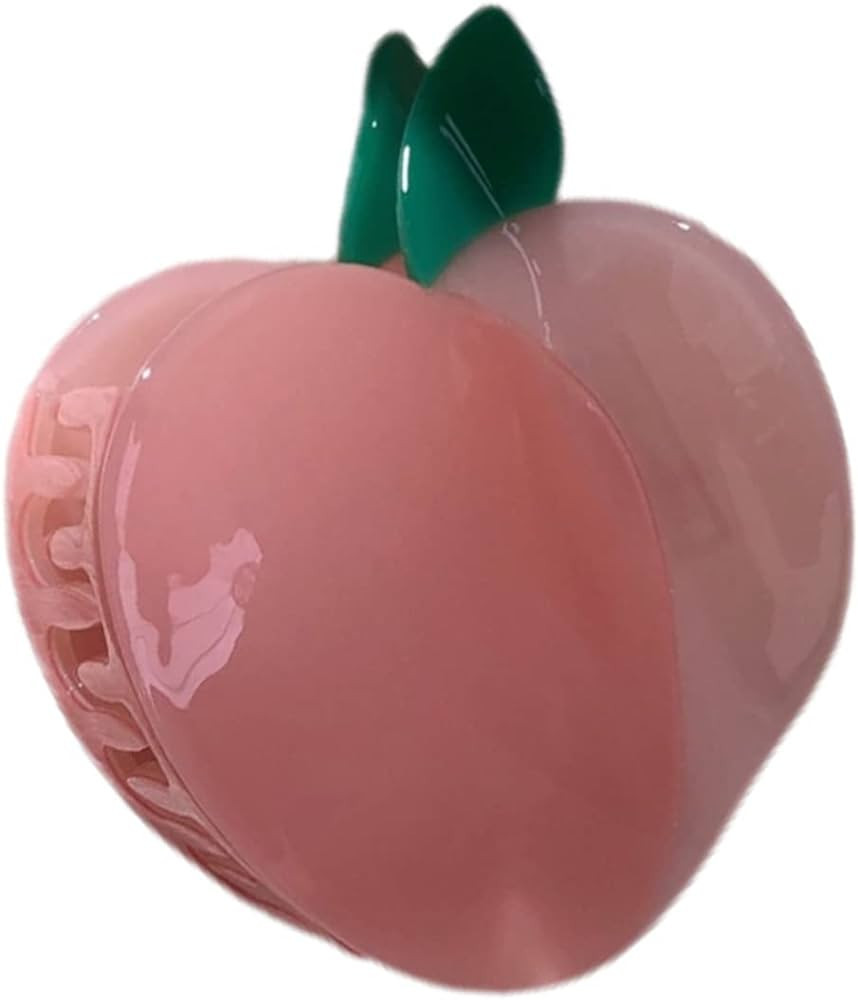 Pink Peach Hair Clip,Small Claw Clip for Women,Acetate Hair Clip,Small Hair Clip | Amazon (US)