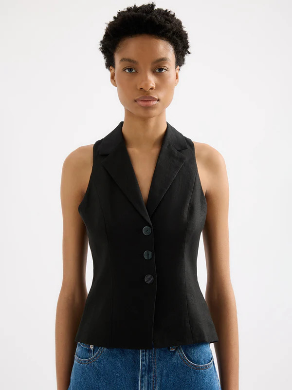 Thilda Linen Vest | Glue Store (Australia & NZ)