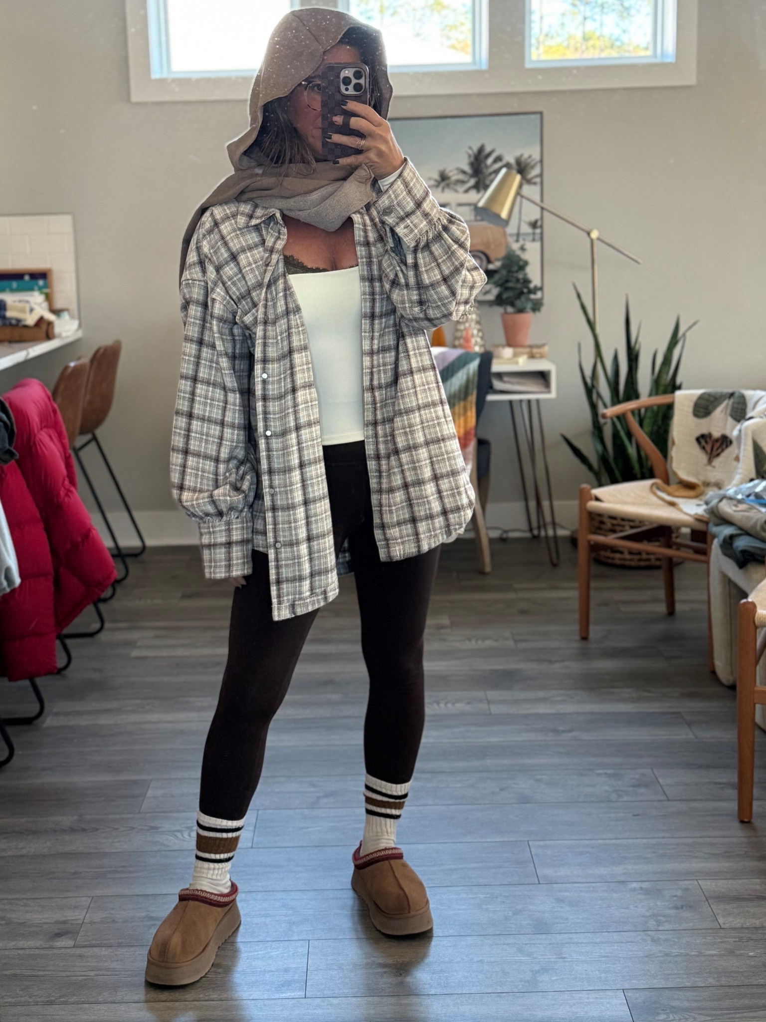 leggings and flannel 
(medium leggings, large flannel) 

#LTKFindsUnder100 #LTKootd #LTKSaleAlert