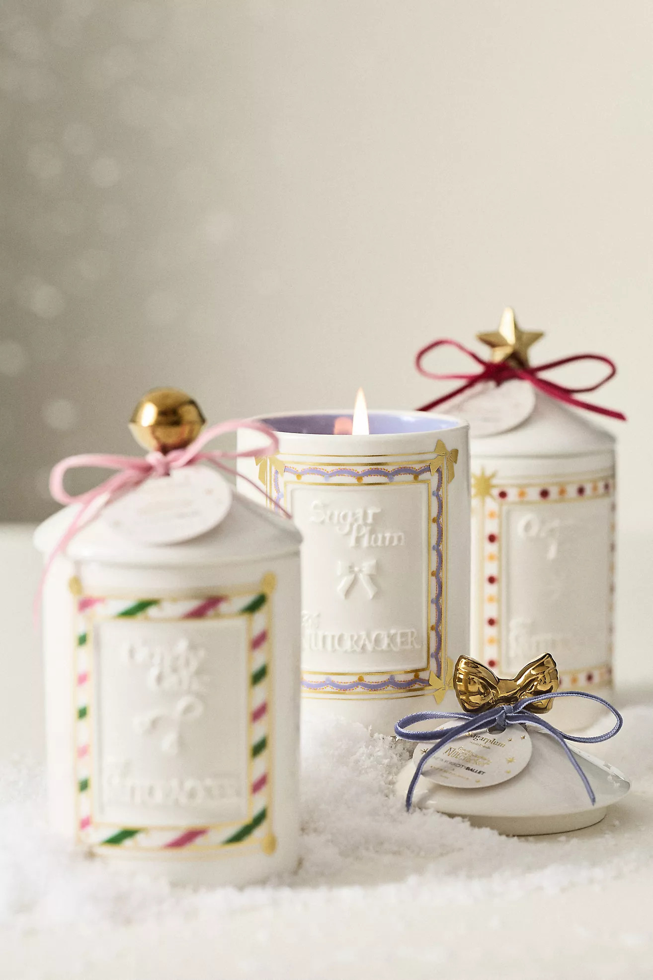 New York City Ballet Nutcracker Fruity Vanilla & Dark Plum Ceramic Candle | Anthropologie (US)