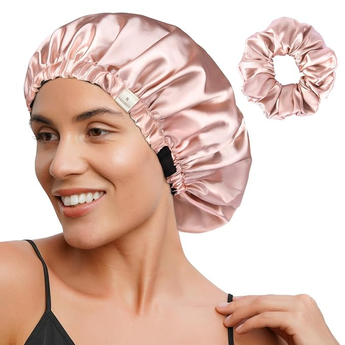 YANIBEST Satin Bonnet Silk Bonnet Hair Bonnet for Sleeping Hair Bonnets for Women Curly Natural H... | Amazon (US)