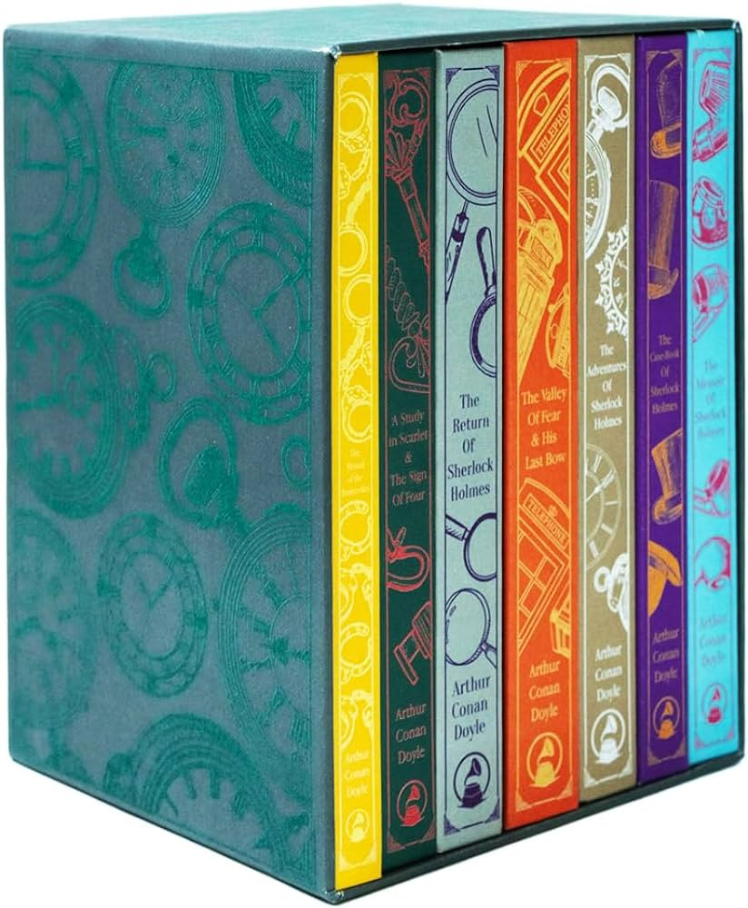 Sherlock Holmes Complete 7 Books Hardback Collection Box Set (Adventures, Valley of Fear & His La... | Amazon (US)