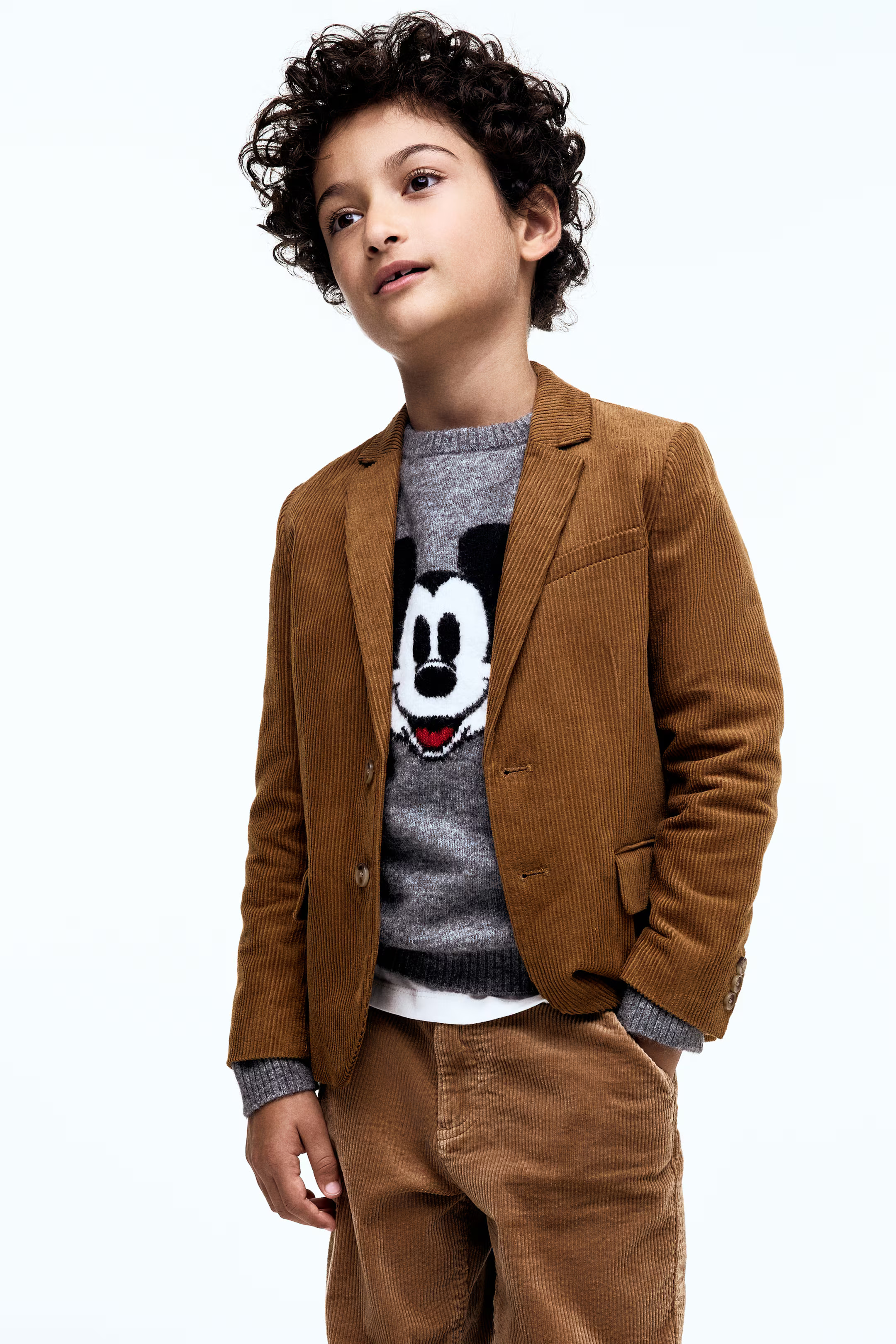 Single-breasted Jacket - Brown - Kids | H&M US | H&M (US + CA)