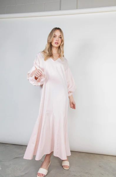 Marlow Midi Dress - Pastel Pink | Pretty Lavish (UK)