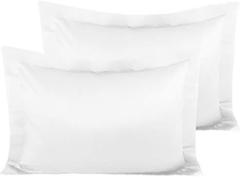 NTBAY 2 Pcs Silk Satin Standard Pillow Shams, Soft Silky and Smooth Luxury 20x26 Decorative Oxfor... | Amazon (US)