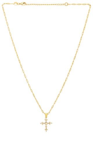 Princess Cross Necklace in Gold | Revolve Clothing (Global)