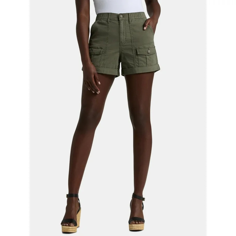 Time and Tru Women's Utility Short, 4" Inseam, Size Range 2-20 | Walmart (US)
