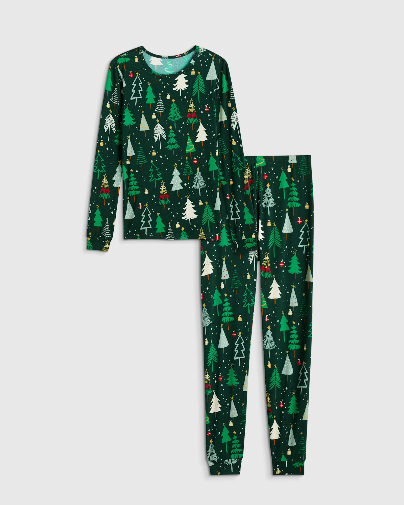 Quince | Bamboo Long Sleeve Pants Pajama Set in Celestial Dreams, Size 8 | Quince