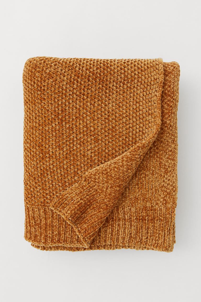 Blanket knitted in soft chenille yarn. | H&M (UK, MY, IN, SG, PH, TW, HK)