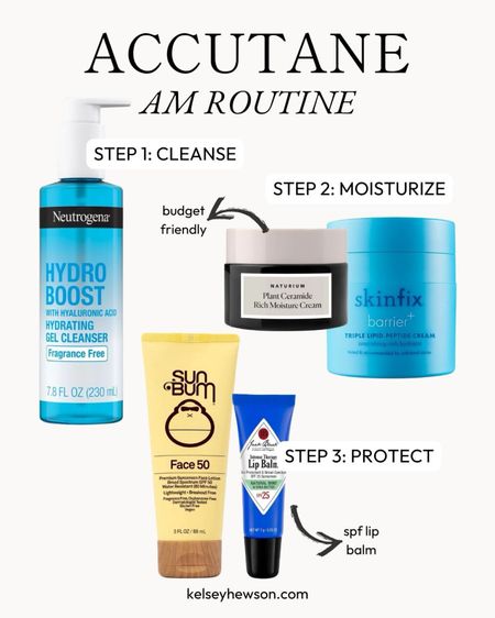 my simple morning routine for accutane✨

skin care routine, face moisturizer, sunscreen, skincare routine

#LTKbeauty