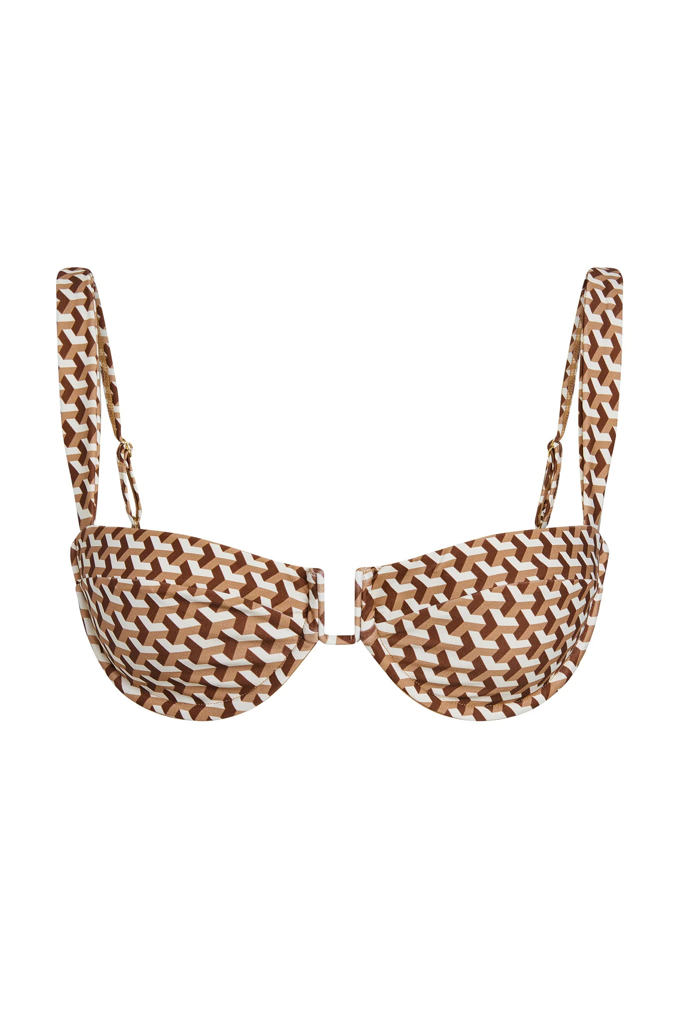 Cala Roja Top - Husk Geo | Monday Swimwear