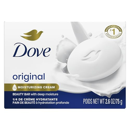 Dove Beauty Bar Soap Original, Pack of 36 for Soft, Smooth Skin, with 1/4 Moisturizing Cream 2.6 oz | Amazon (US)