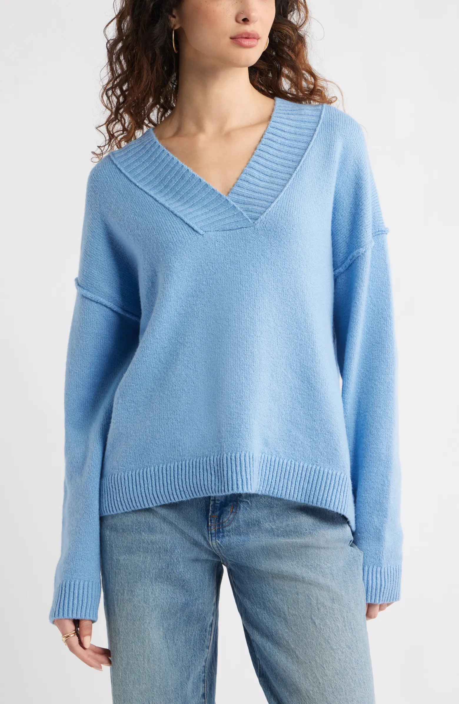 Treasure & Bond Slouchy V-Neck Sweater | Nordstrom | Nordstrom