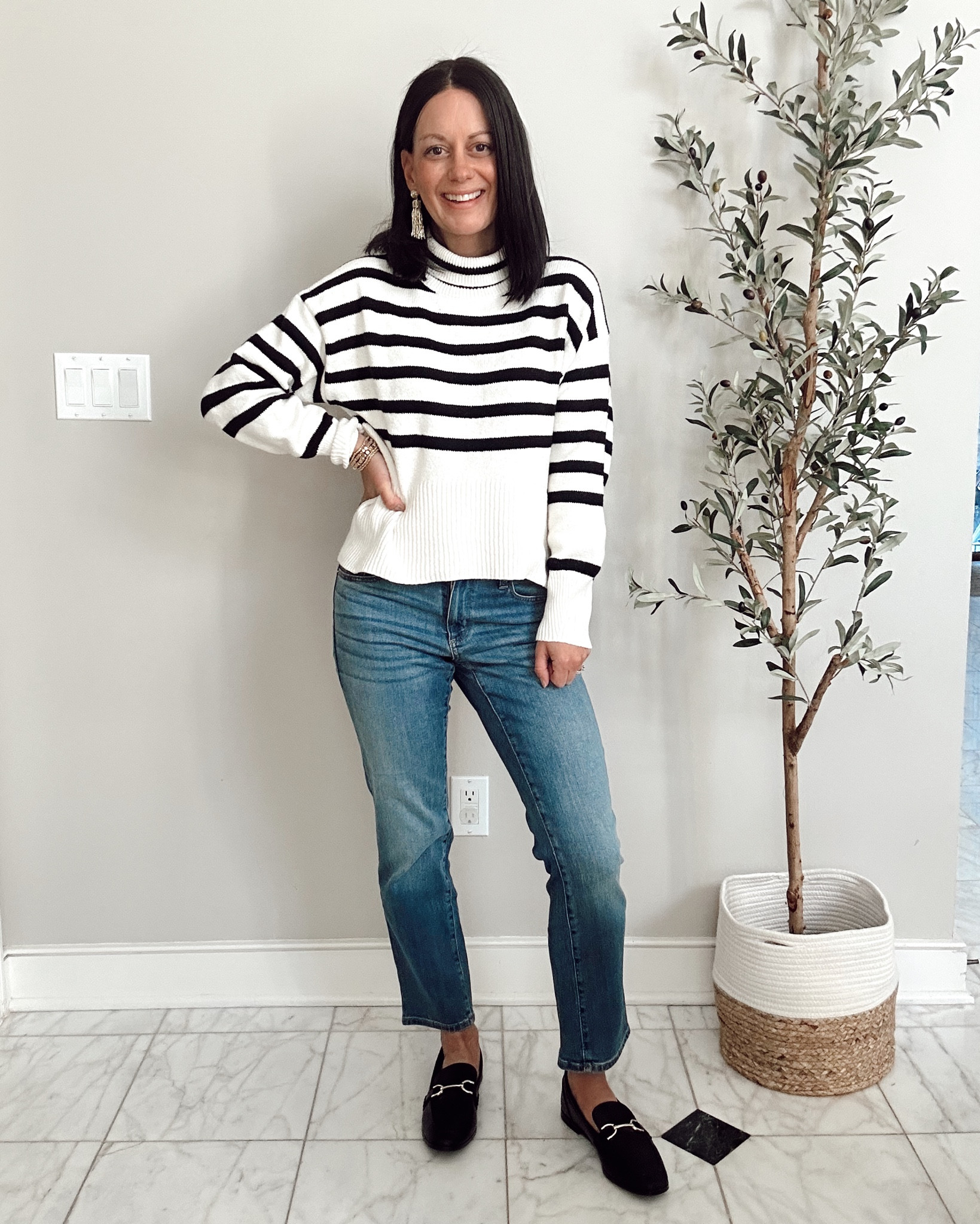 Target outfit idea! Striped sweater runs true to size - I’m wearing an xs but need a small. Jeans run true to size.



#LTKSeasonal #LTKover40 #LTKfindsunder50