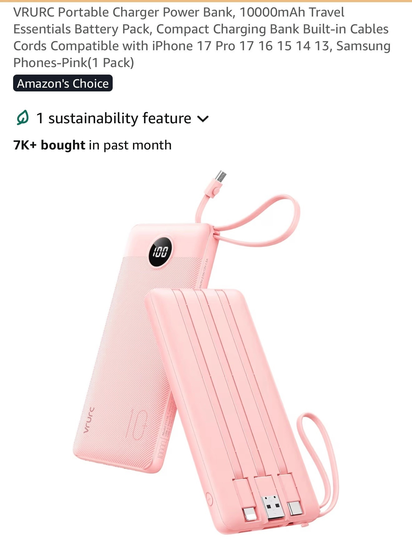 Best Portable Charger 

#LTKSaleAlert #LTKTravel