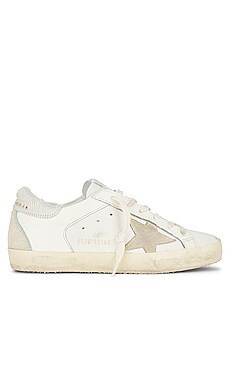 Golden Goose Super-Star Sneaker in White, Cream, & Silver from Revolve.com | Revolve Clothing (Global)