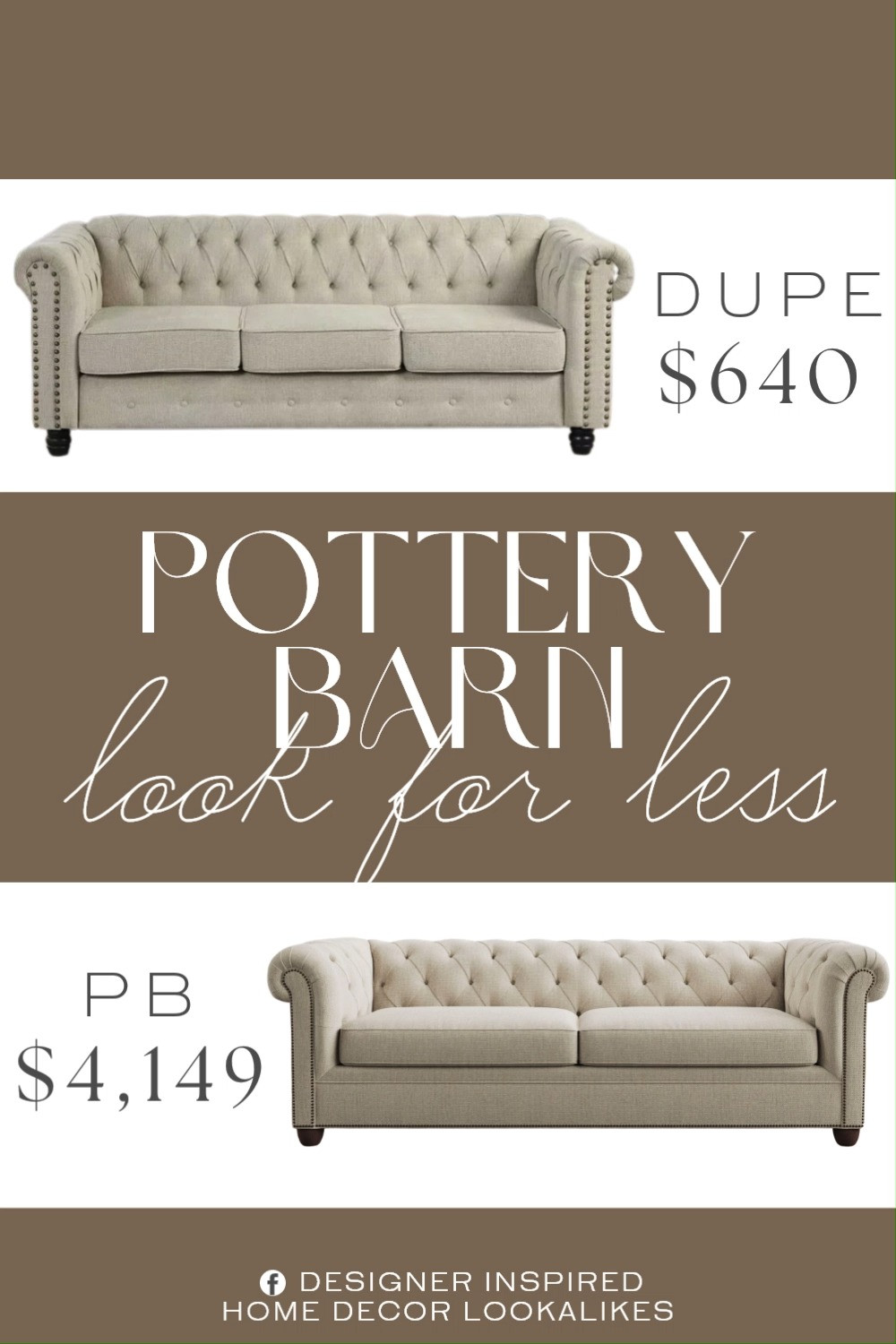 Inspired by Pottery Barn Roll Arm Sofa. Modern Chesterfield Couch. Chesterfield Style Sofa. Classic English Arm Sofa. Elegant Living Room Couch. Modern Roll Arm Sofa. Contemporary Classic Sofa. Plush Cushion Sofa. Neutral Upholstered Couch. 

Home more affordable option find copy cat similar look for less budget friendly affordable cheap cheaper beautiful pretty. Clearance sale coupon code discount code promo code luxury lookalike look a like Inspo inspiration inspired by idea ideas Love like these? I share multiple every day in my FB group.
#potterybarninspired #sofa #livingroomsofa #rollarmsofa #chesterfieldsofa #livingroomfurniture #furniturefinds #livingroominspo 

 #LTKHome