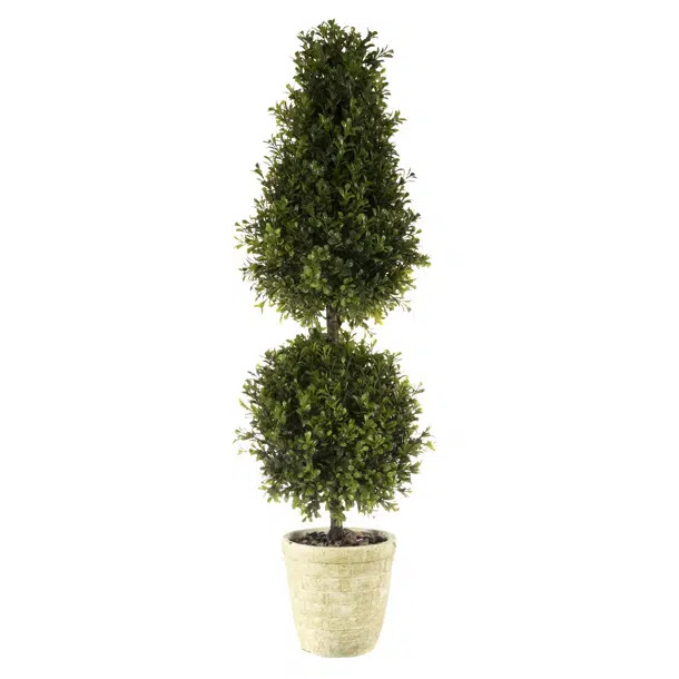 34'' Faux Topiary in Ceramic Planter | Wayfair North America