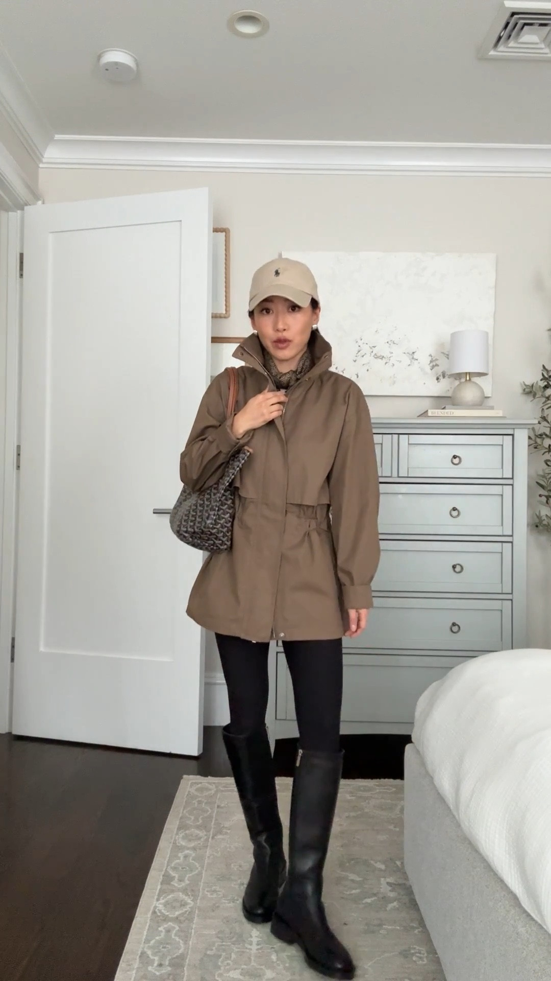 Ways to style leggings

• Aritzia cinch utility jacket 2XS this is amazing but also linked similar 

• Abercrombie leggings xs short, I size up on most leggings so it’s not too snug.

• Aritzia white cotton tee 2XS, slightly boxier structured shape yet is super soft and not see thru

• Aritzia large silk scarf

• Tony Bianco Torres boot 5.5, I took my bigger half size as a 5 was very narrow in the calf. petite friendly boot that comes below my knees.

• Polo hat

• Heaven Mayhem earrings 

Easy mom outfit, petite friendly knee high boots, transitional spring outfit

#LTKmomlife #LTKPetite #LTKootd