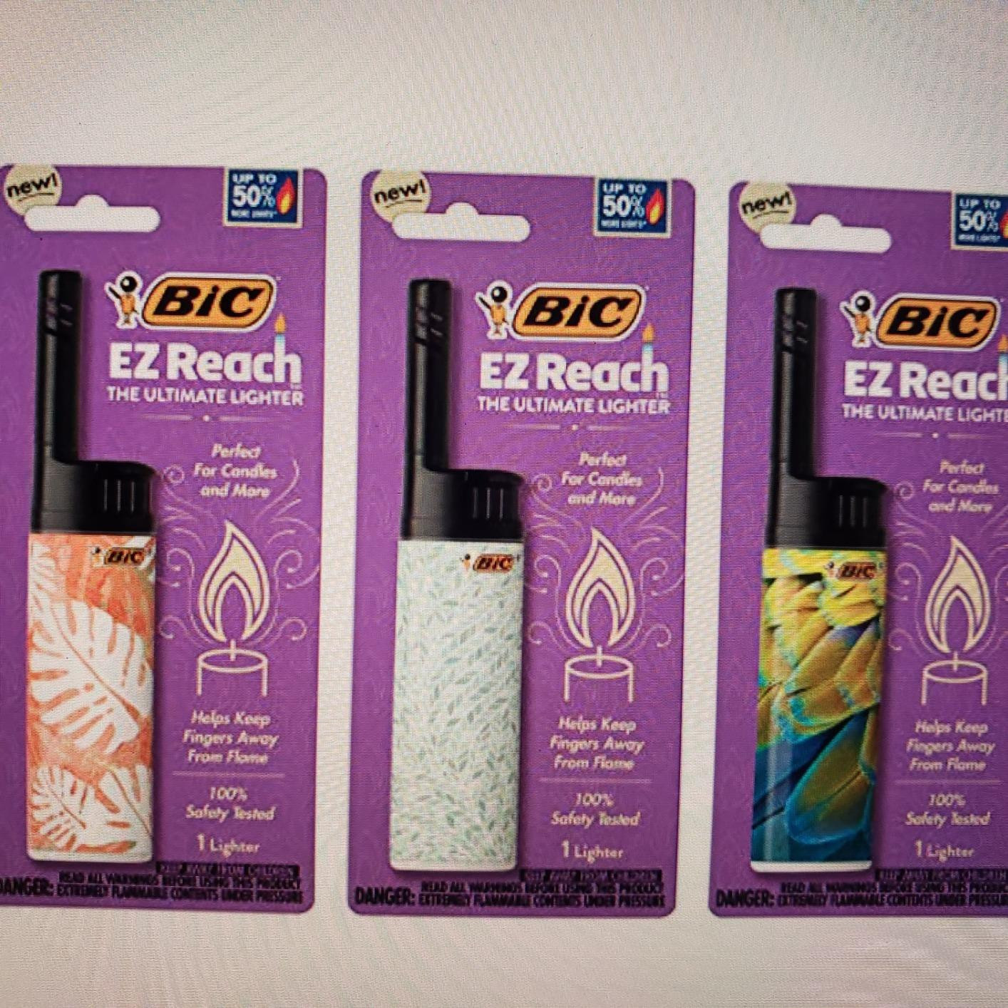 BIC EZ Reach Candle Lighter, The Ultimate Lighter with Wand for Candles, Assorted Home Decor Desi... | Amazon (US)