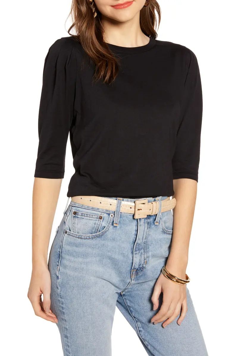 Something Navy Puff Sleeve Tee (Nordstrom Exclusive) | Nordstrom | Nordstrom