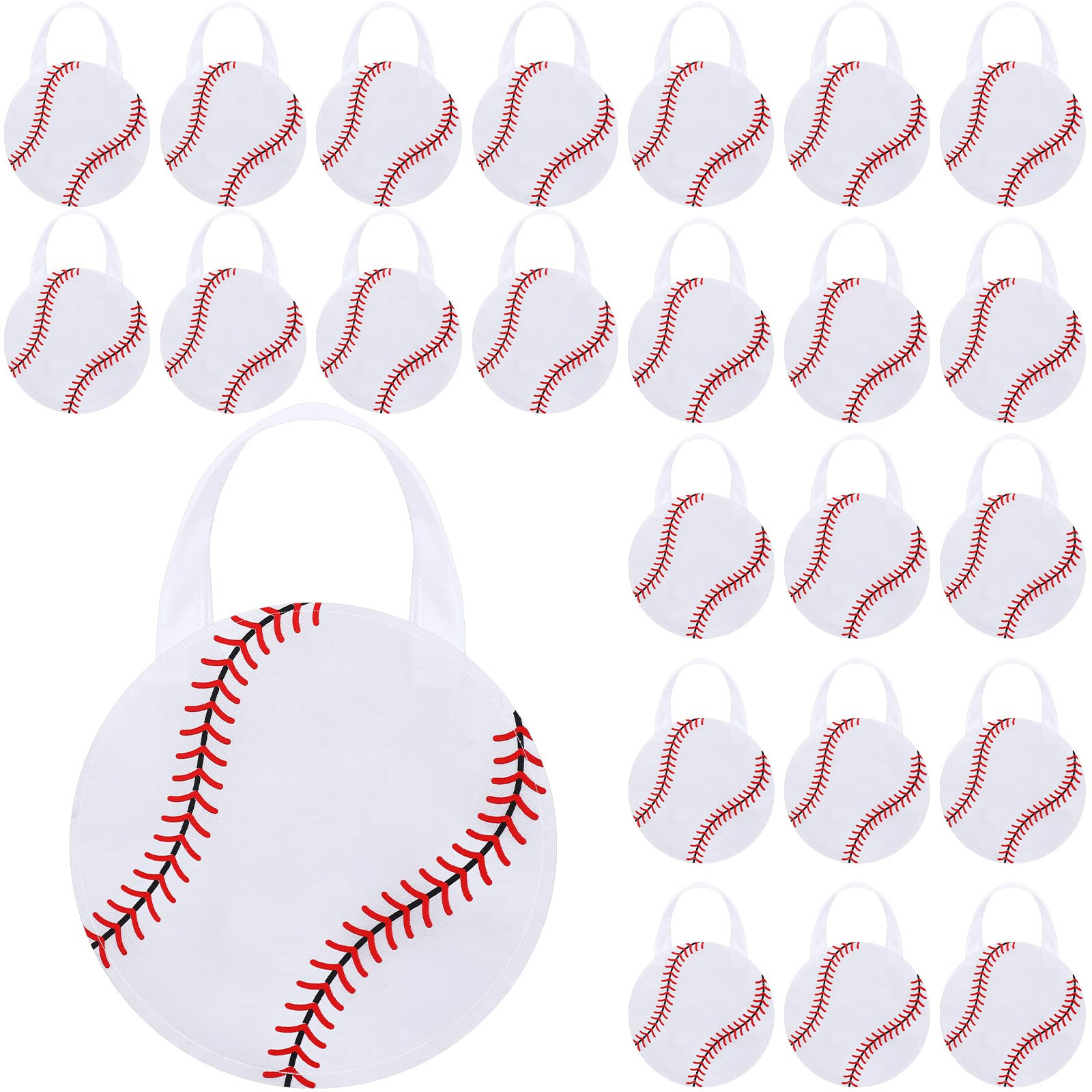 Shihanee 24 Pcs Baseball Party Favor Bags Ball Themed Party Goody Candy Bags Sport Game Treat Han... | Amazon (US)