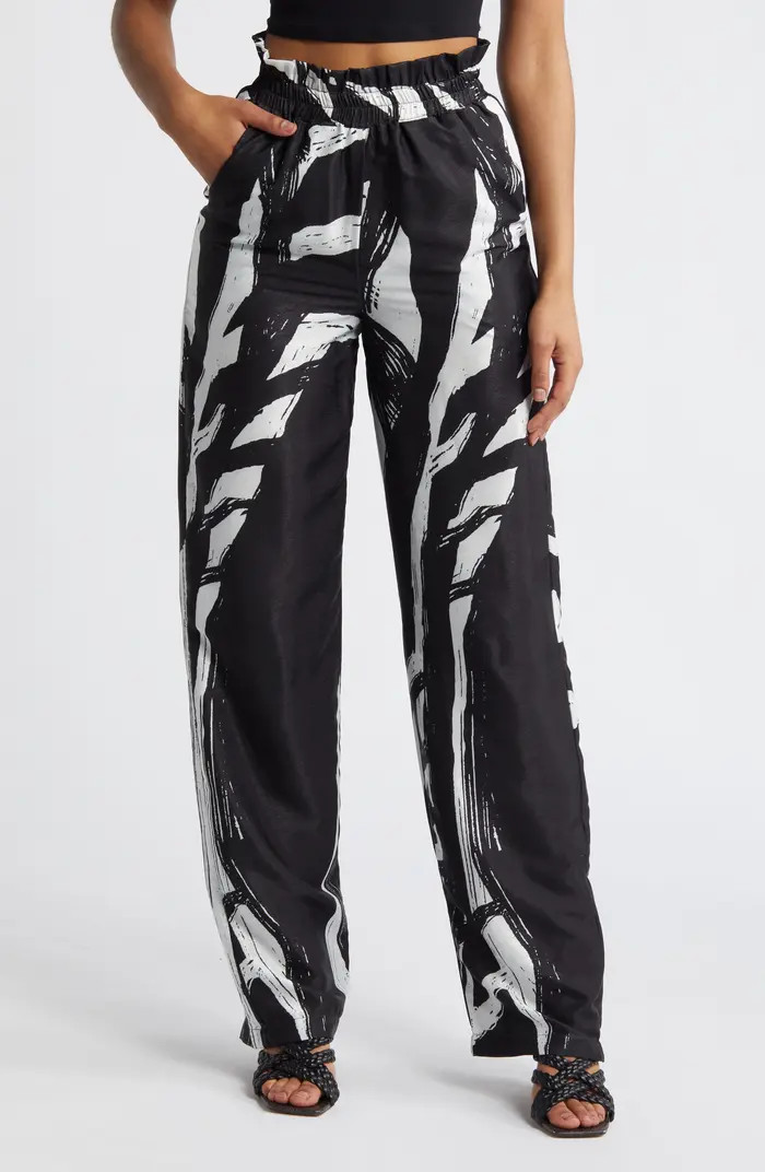DIARRABLU Leer Suto Print Palazzo Pants | Nordstrom | Nordstrom