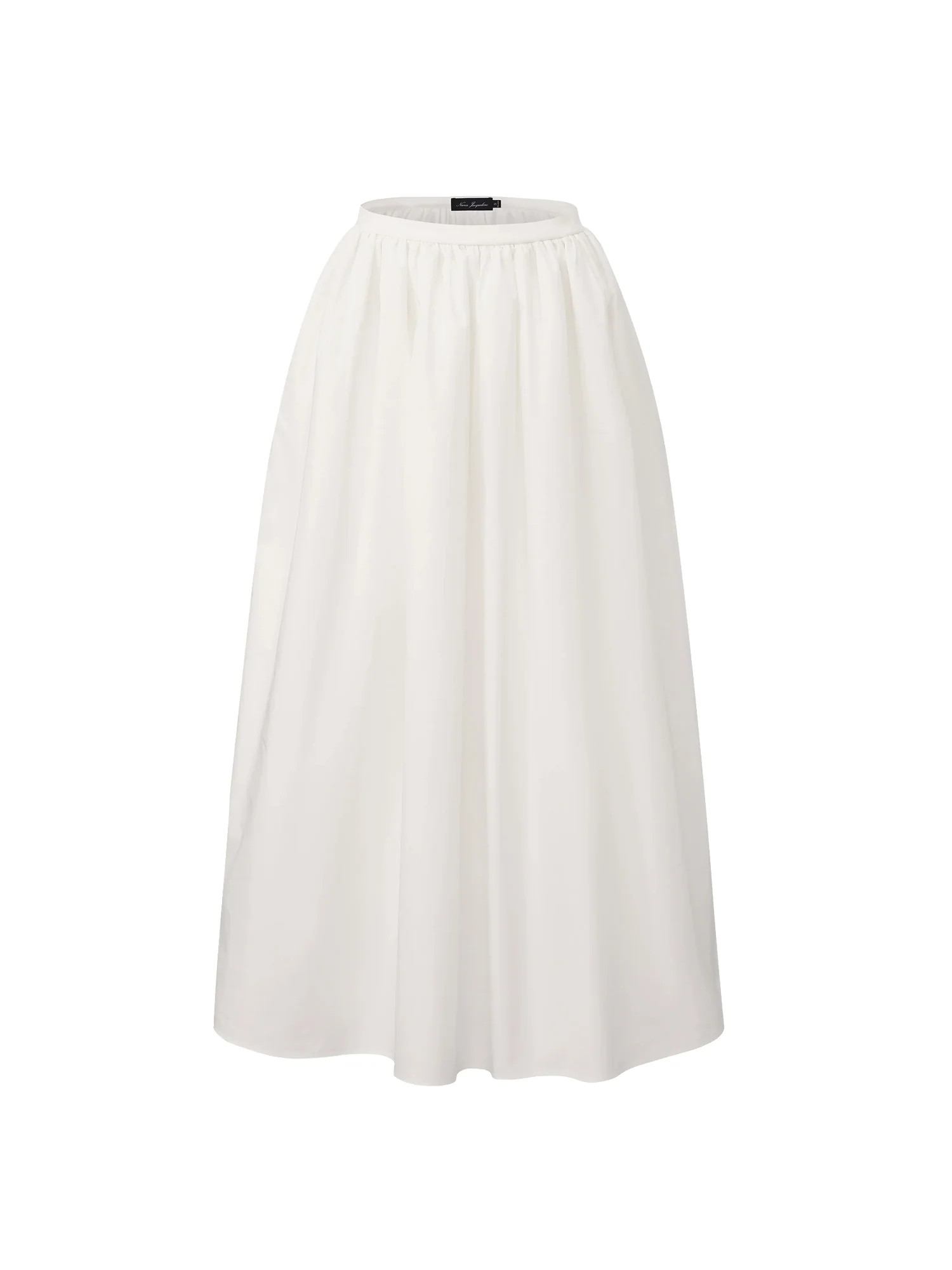 White High-Waist A-Line Midi Skirt | Nana Jacqueline | Nana Jacqueline