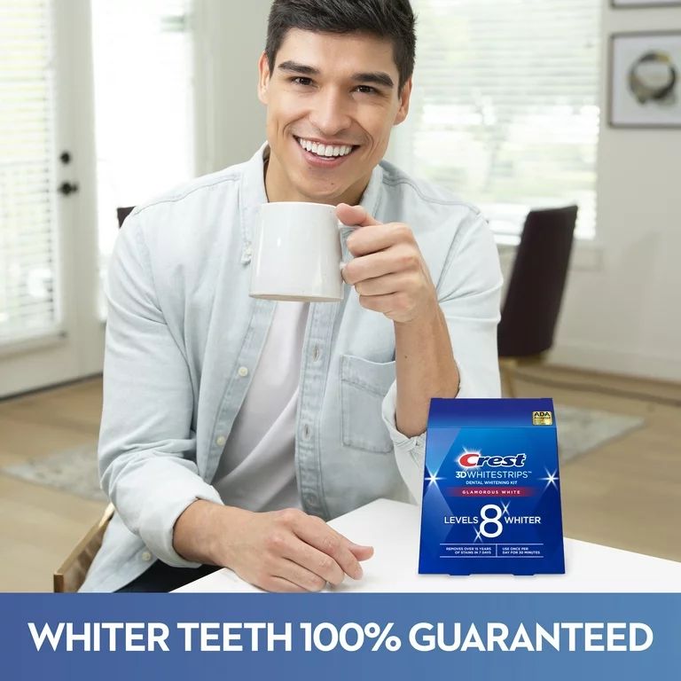 Crest 3D Whitestrips Glamorous White At-Home Teeth Whitening Kit, 14 Treatments | Walmart (US)