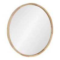 30" McLean Round Wall Mirror Natural - Kate & Laurel All Things Decor | Target