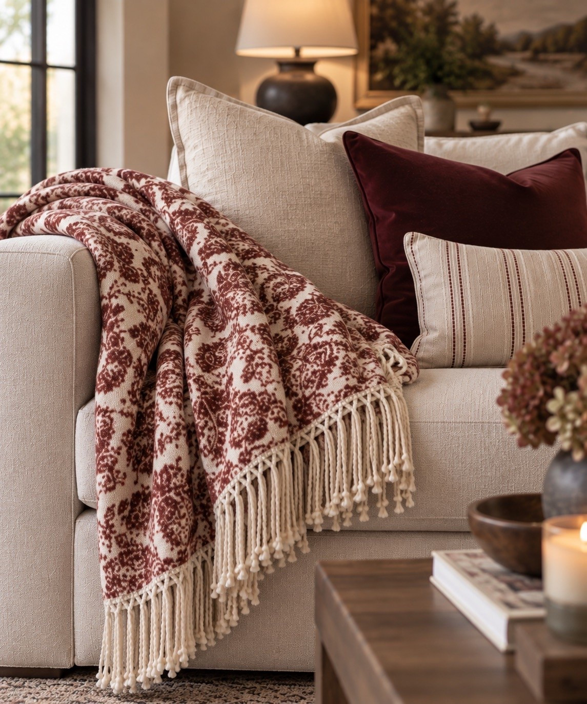 You don’t need to redo your whole living room for fall 🍂 A pretty throw + a few new pillows can completely change the feel of your couch. I mixed Amazon and Target finds in burgundy, oatmeal and cream for a cozy, collected look that feels expensive without being overdone. Linking all my fall home finds!

#LTKSaleAlert #LTKSeasonal #LTKHome